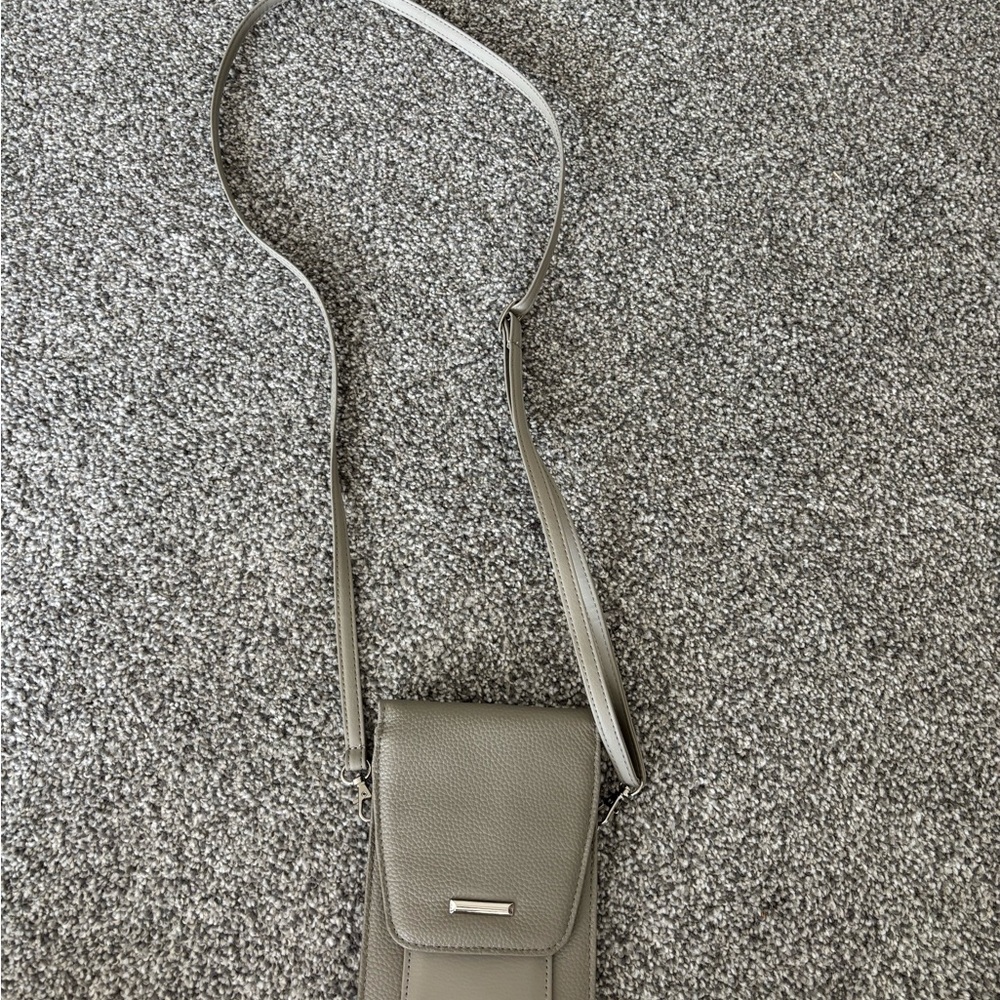 Gray Crossbody Bag